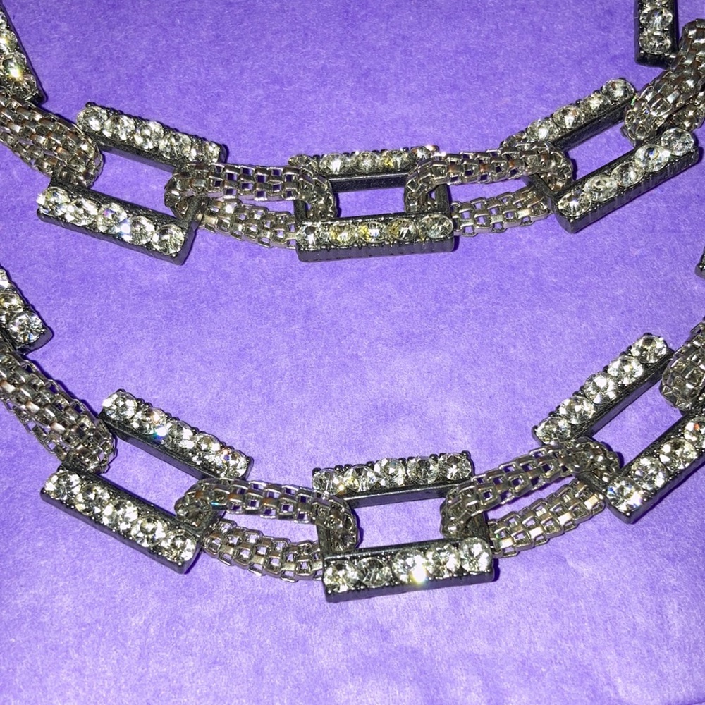 Aldo chain link crystal statement Neaklace